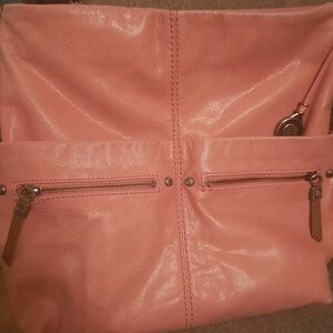 The Sak Sanibel Hobo in Guava.